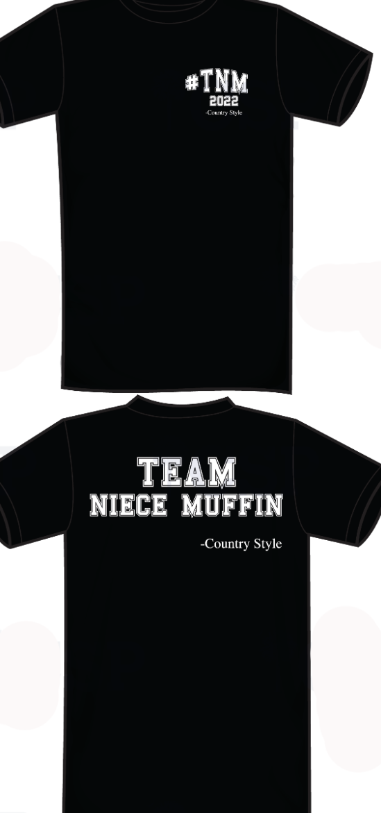 Team Niece Muffin 2022 Short Sleeve Unisex M, 2XL, 3XL, 4XL